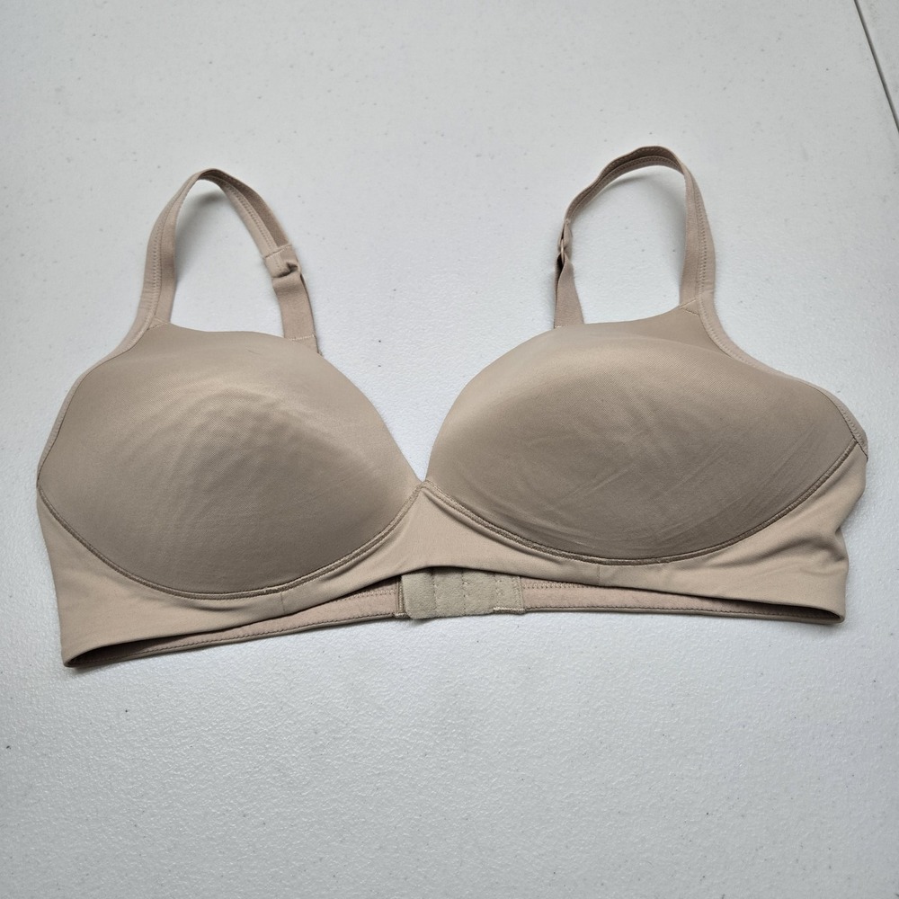 Warners Women Bra 38C Beige T Shirt Wireless Strap Adjustable